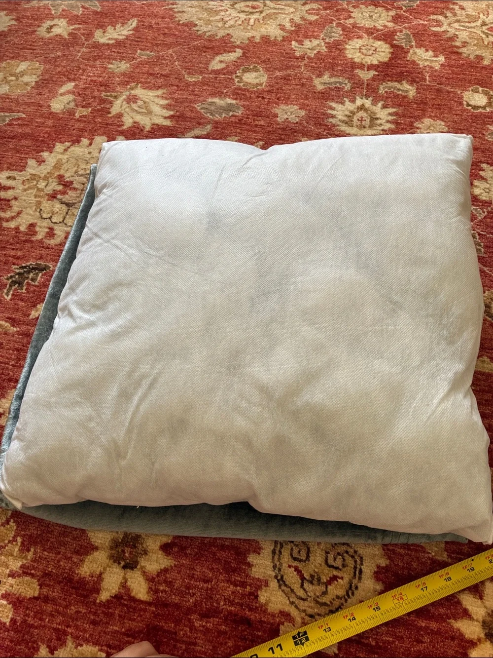 2 Gray and Silver Checkered Decorative Pillows
